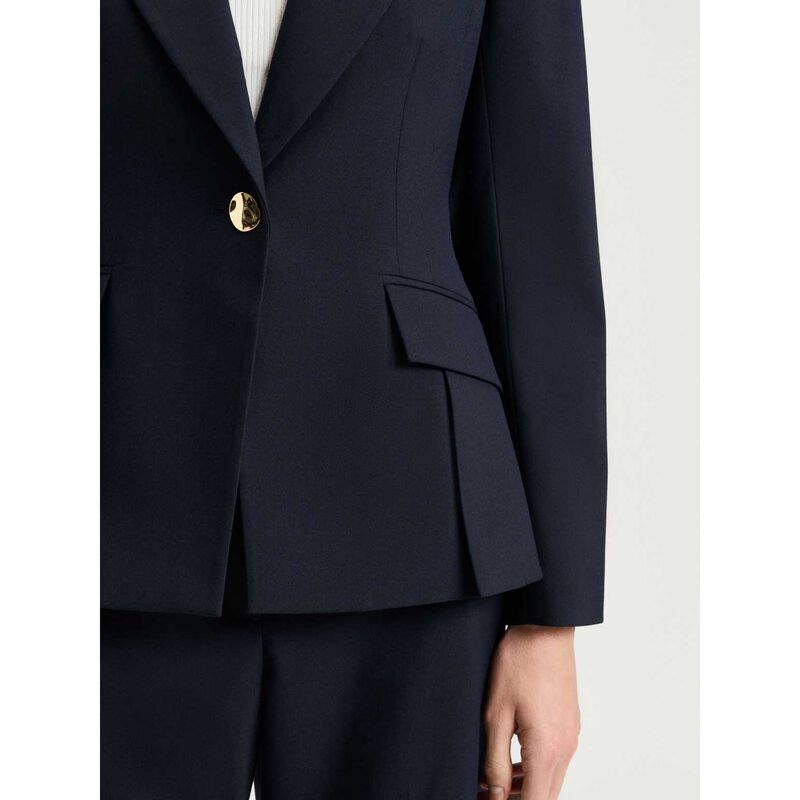 Veronika Maine Stretch Suiting Fitted Blazer image number 2